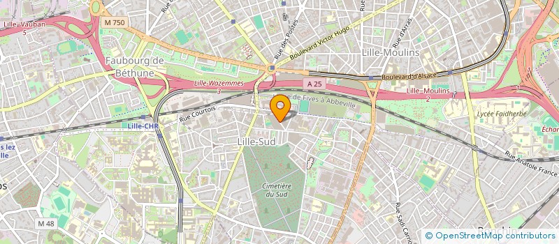 localisation de l'entreprise CM PRESTATIONS à LILLE