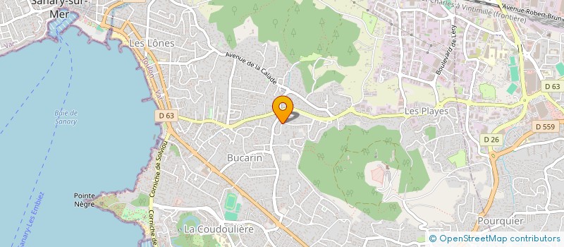 localisation de l'entreprise CM PROD à SIX-FOURS-LES-PLAGES