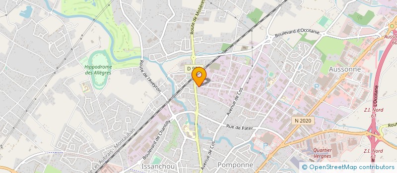 localisation de l'entreprise CM.PROH  MONTAUBAN