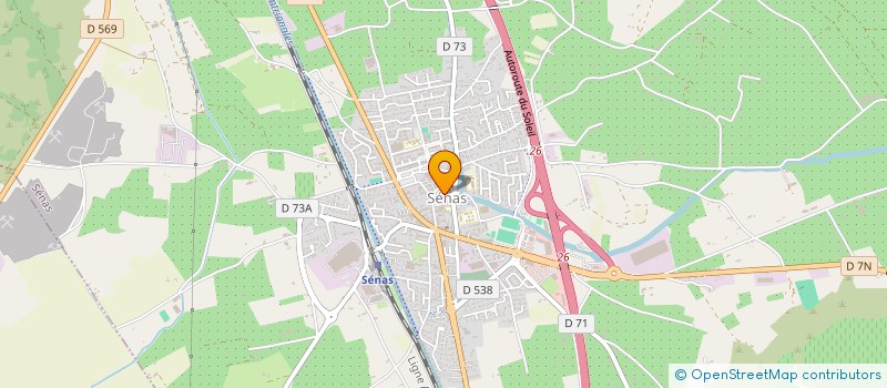 localisation de l'entreprise CM PROVENCE  SENAS