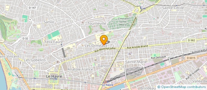 localisation de l'entreprise CM SAINT VINCENT à LE HAVRE