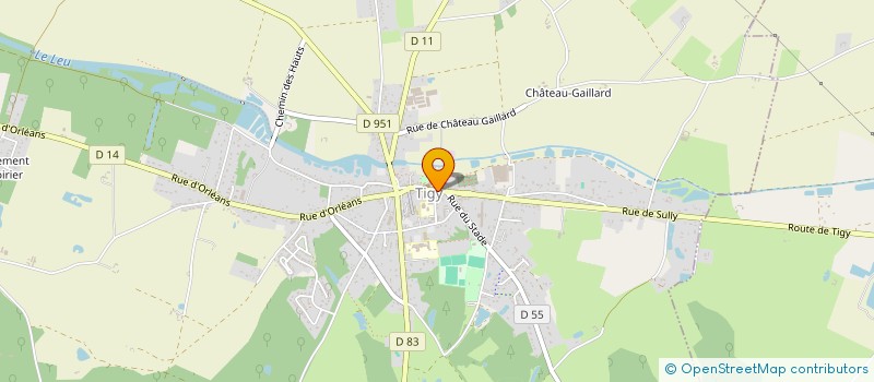 localisation de l'entreprise CM SARL à TIGY