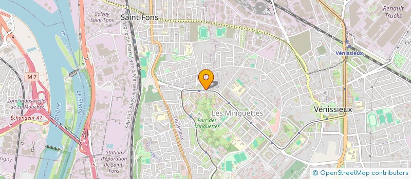 localisation de l'entreprise CM SAS  VENISSIEUX