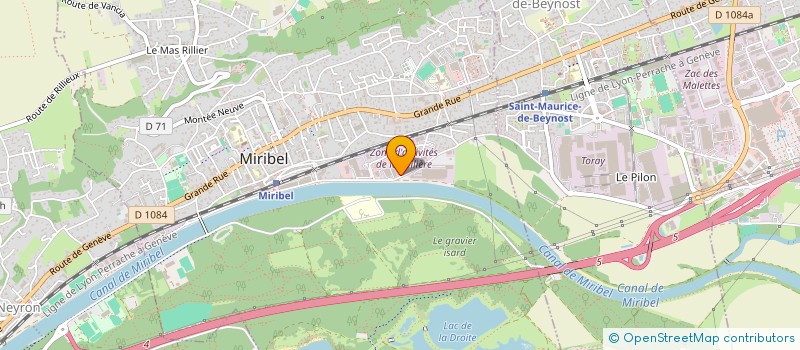 localisation de l'entreprise CM SOLUTIONS à MIRIBEL
