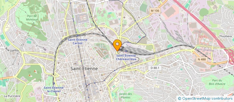 localisation de l'entreprise CM TEK à SAINT-ETIENNE