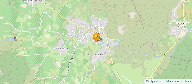 localisation de l'entreprise CM TERRASSEMENT  CLARET