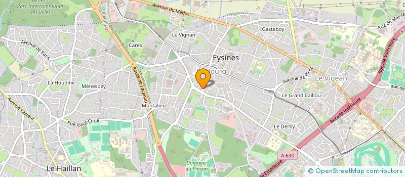 localisation de l'entreprise CM TOITURES  EYSINES