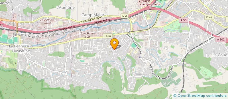 localisation de l'entreprise CM TRANSPORTS  AUBAGNE