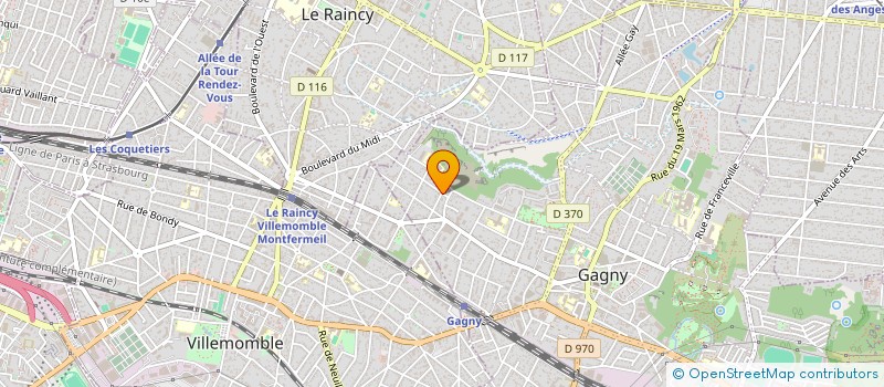 localisation de l'entreprise CM1 à GAGNY