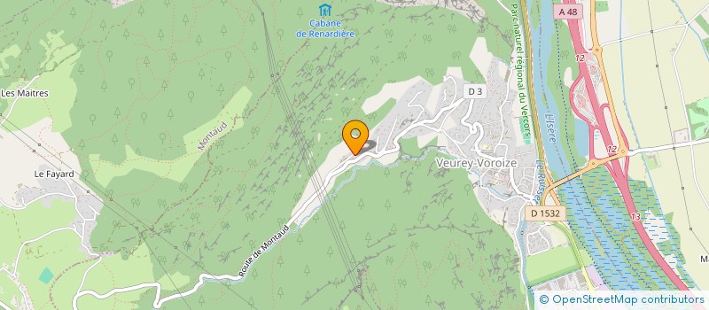 localisation de l'entreprise CM2  VEUREY-VOROIZE