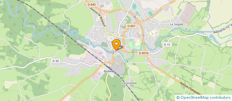 localisation de l'entreprise CM2 IMMOBILIER  GRAMAT