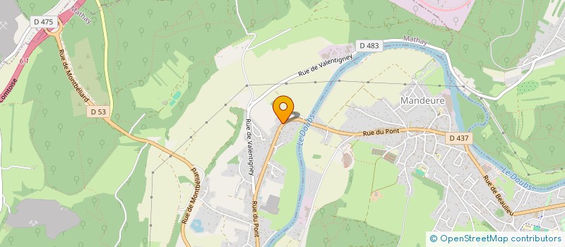 localisation de l'entreprise CM2A  MATHAY