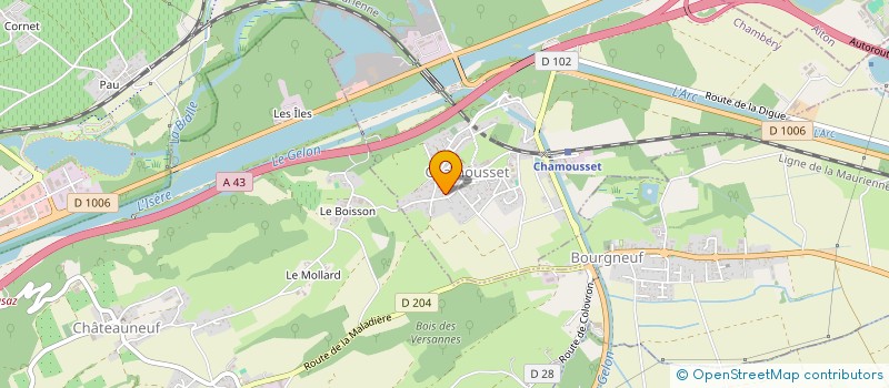 localisation de l'entreprise CM2B  BETTON-BETTONET