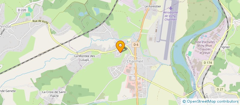 localisation de l'entreprise CM2B  CHARMEIL