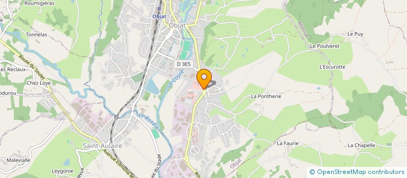 localisation de l'entreprise CM2D  OBJAT