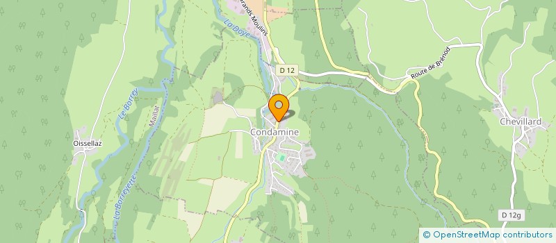 localisation de l'entreprise CM2E  CONDAMINE