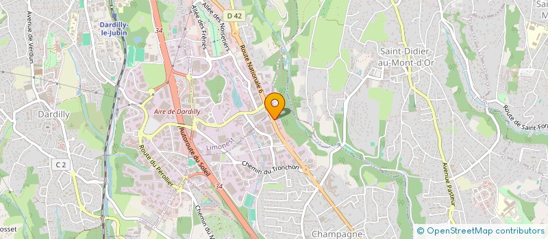 localisation de l'entreprise CM2FR  CHAMPAGNE-AU-MONT-D'OR