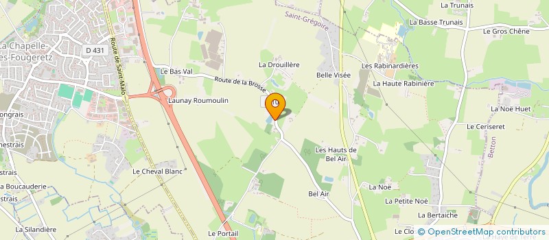 localisation de l'entreprise CM2H SARL  SAINT-GREGOIRE