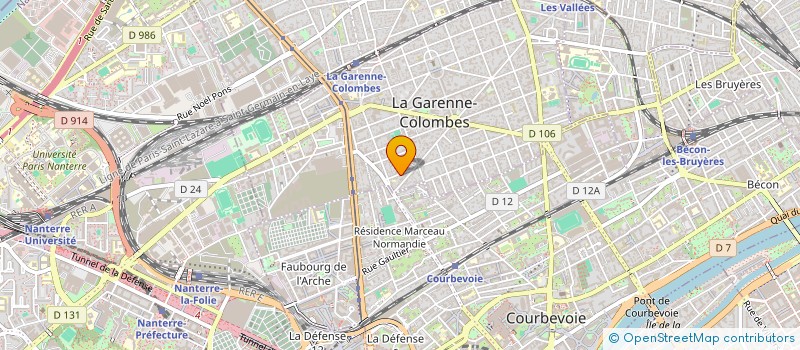 localisation de l'entreprise CM2I  LA GARENNE-COLOMBES