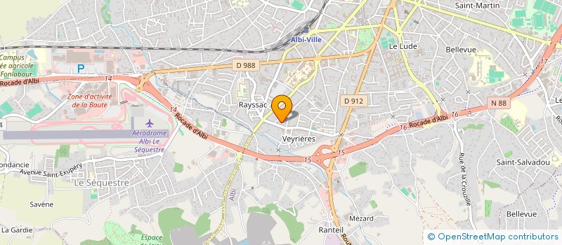 localisation de l'entreprise CM2R  ALBI