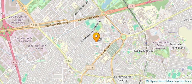 localisation de l'entreprise CM3-VTC  BONDOUFLE