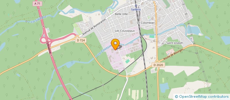 localisation de l'entreprise CM3D à SALBRIS