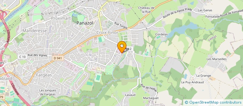 localisation de l'entreprise CM5 à PANAZOL