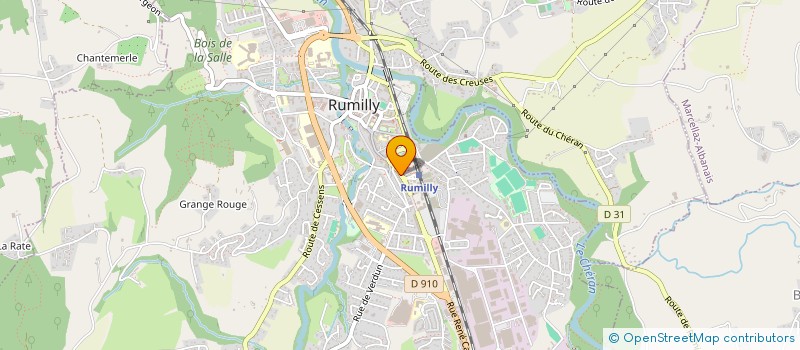 localisation de l'entreprise CM74  RUMILLY