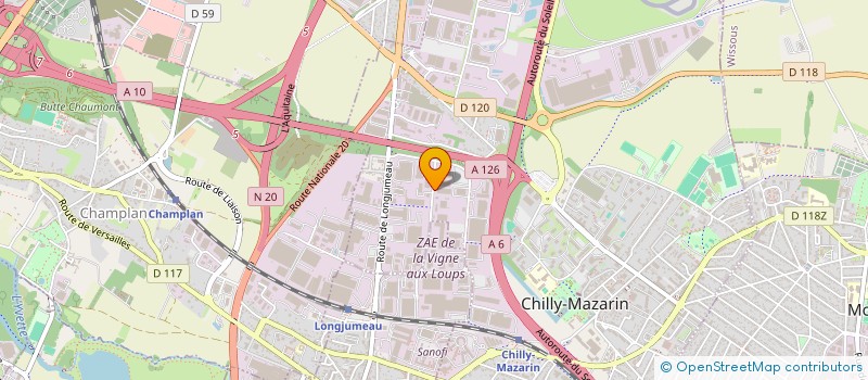 localisation de l'entreprise CM91BDP  CHILLY-MAZARIN