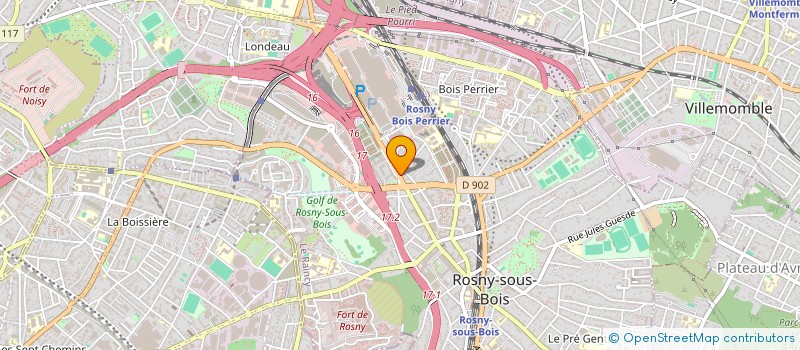 localisation de l'entreprise CM93 à ROSNY SOUS BOIS