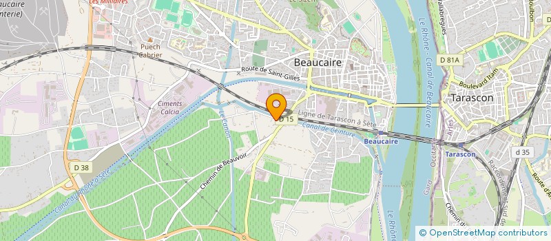 localisation de l'entreprise CMA  BEAUCAIRE