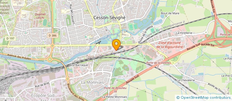 localisation de l'entreprise CMA  CESSON-SEVIGNE