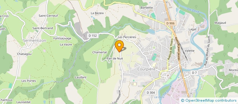 localisation de l'entreprise CMA à COURPIERE