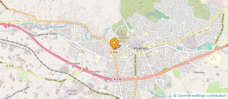 localisation de l'entreprise CMA à HYERES