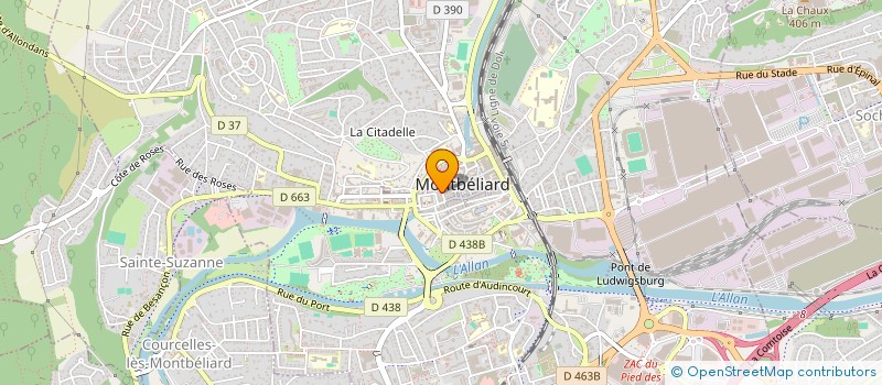 localisation de l'entreprise CMA  MONTBELIARD
