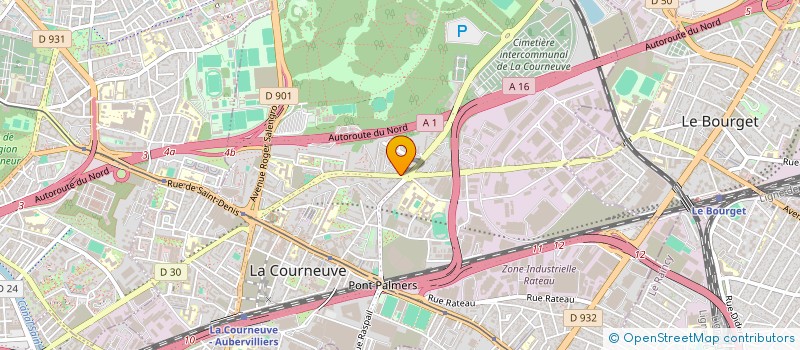 localisation de l'entreprise CMA à LA COURNEUVE