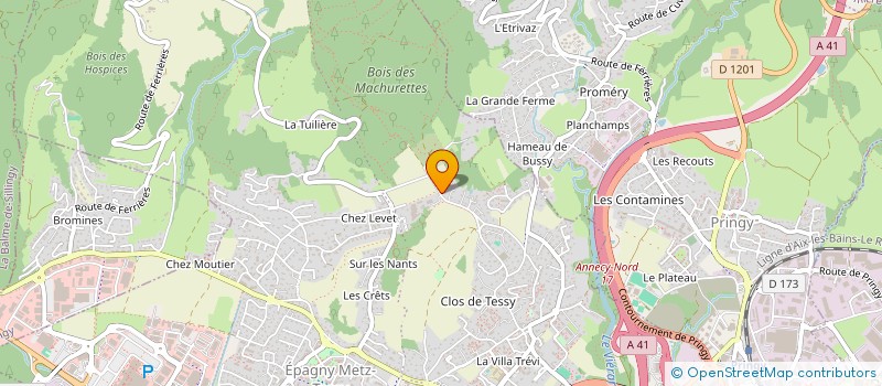 localisation de l'entreprise CMA  EPAGNY METZ-TESSY