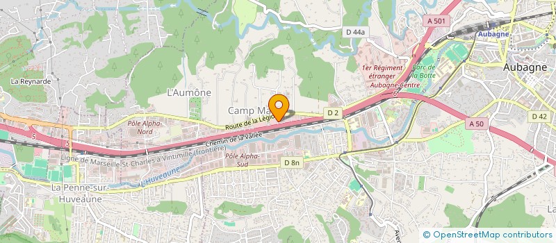 localisation de l'entreprise CMA BTP  AUBAGNE