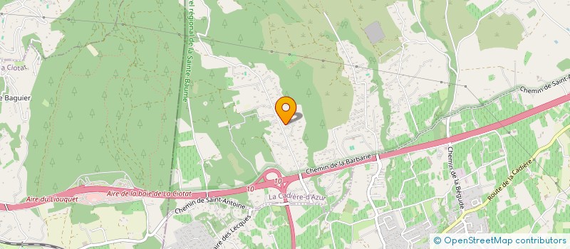 localisation de l'entreprise CMA COVER  LA CADIERE-D'AZUR