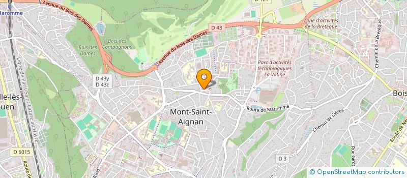 localisation de l'entreprise CMA EXPERTISE COMPTABLE à MONT-SAINT-AIGNAN