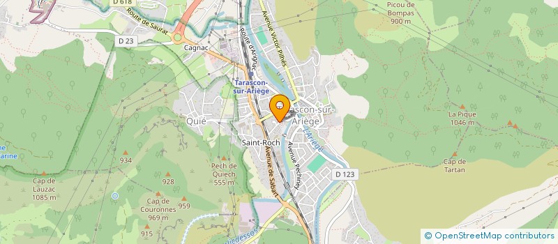 localisation de l'entreprise CMA HOLDING à TARASCON-SUR-ARIEGE