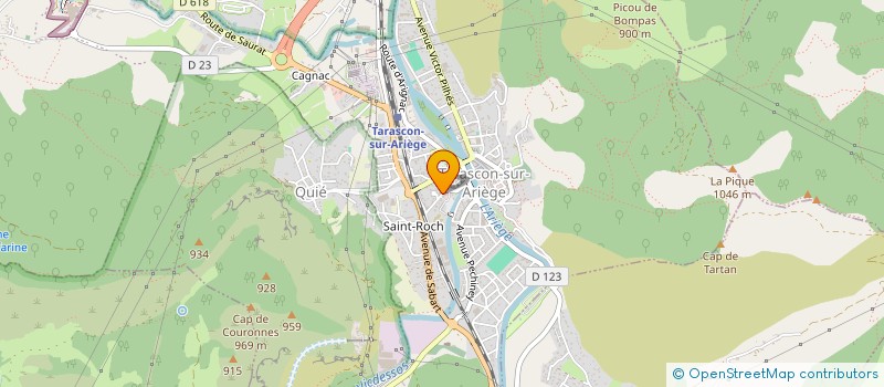 localisation de l'entreprise CMA INDUSTRY à TARASCON-SUR-ARIEGE