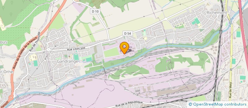 localisation de l'entreprise CMA METZ à GANDRANGE