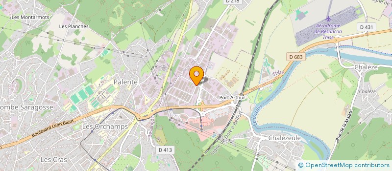 localisation de l'entreprise CMA TRAVAUX SERVICES à CHALEZEULE