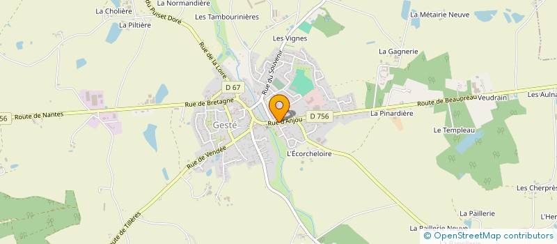 localisation de l'entreprise CMACFI à BEAUPREAU-EN-MAUGES