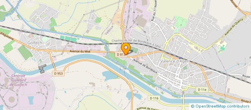 localisation de l'entreprise CMACROQUETTE à VALENCE