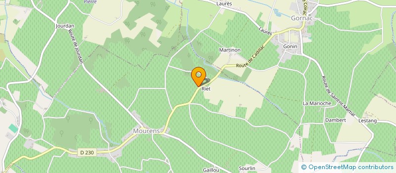 localisation de l'entreprise CMAD 33  MOURENS