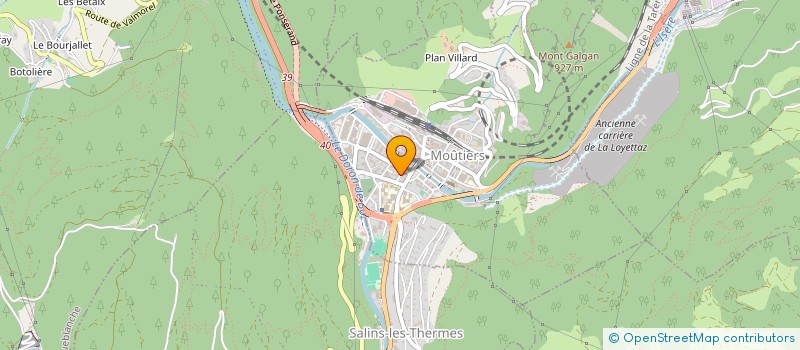 localisation de l'entreprise CMADE à MOUTIERS