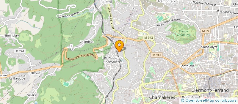 localisation de l'entreprise CMAPAJ  CHAMALIERES