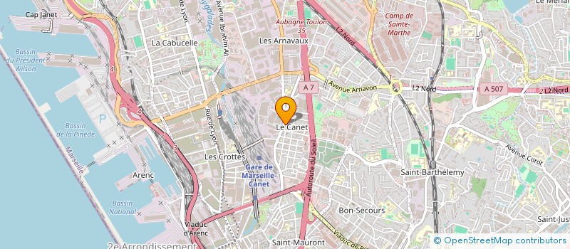 localisation de l'entreprise CMB à MARSEILLE